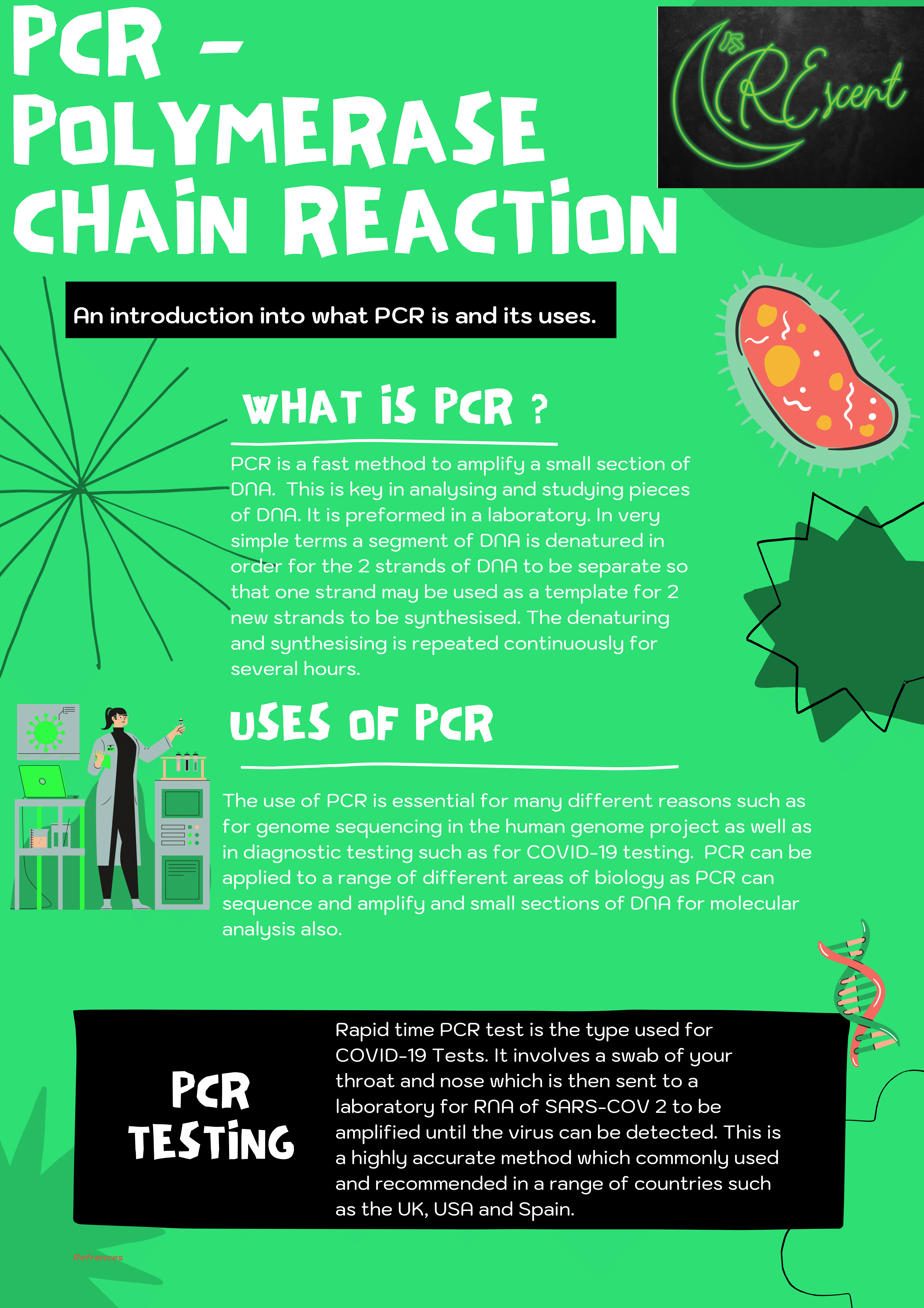 A poster about PCR
